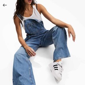 Worn once ASOS denim overalls